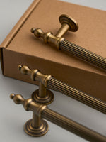 OlumeHardware Brass Cabinet Pull with Kraft Packaging