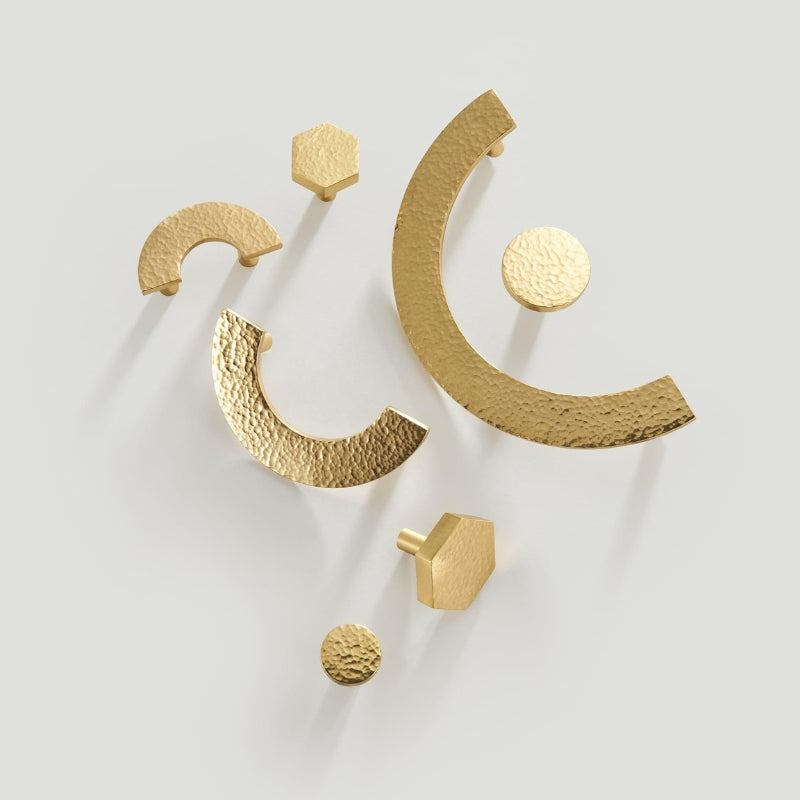 IRMA Brass Semi-circle Cabinet Handle